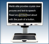 Merlin Elite – HD Video Magnifier with Text-to-Speech